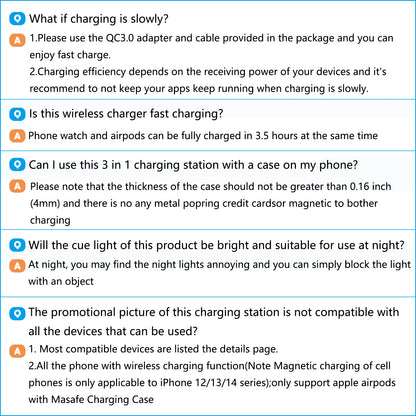 Wireless Charger for Iphone,3 in 1 Wireless Charging Station for Iphone 17 16 15 14 13 12 11 Pro Max plus XS XR X 8,For Iwatch 9 8 7 6 5 4 3 2 Se,For Airpods 3 2 Pro,Purple,No Adapter