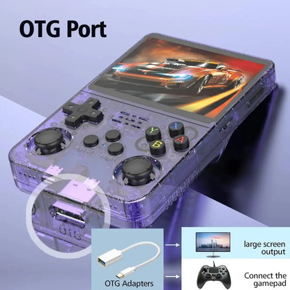 R36S Retro Handheld Game Console Linux System 3.5-Inch IPS Screen 64G/128G 20000+ Games Portable Pocket Game Console