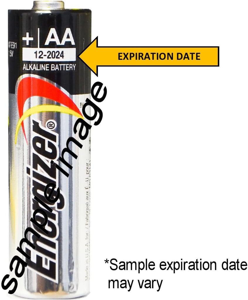 AA Max Alkaline E91 Batteries Made in USA - Expiration 12/2024 or Later - 100 Count